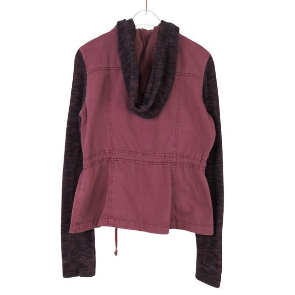 Urban Others Follow Purple Lightweight Hooded Utility Jacket Large - Picture 4 of 8